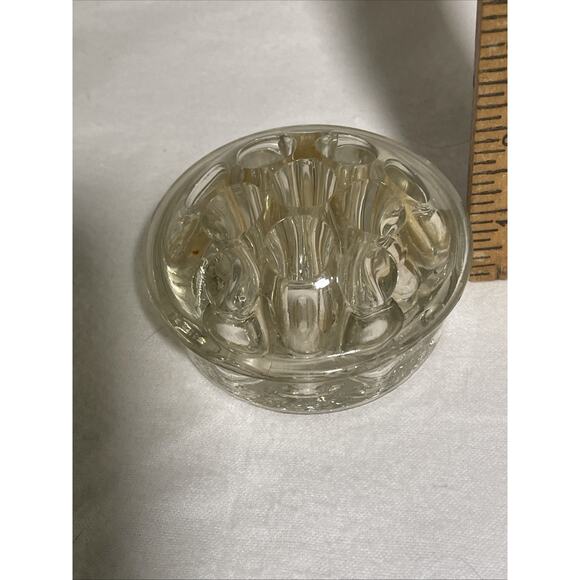 Flower Frog Glass 11 Hole Floral Stem Holder - Picture 5 of 5